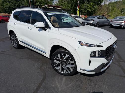 Serenity White Pearl 2023 Hyundai SANTA FE Calligraphy
