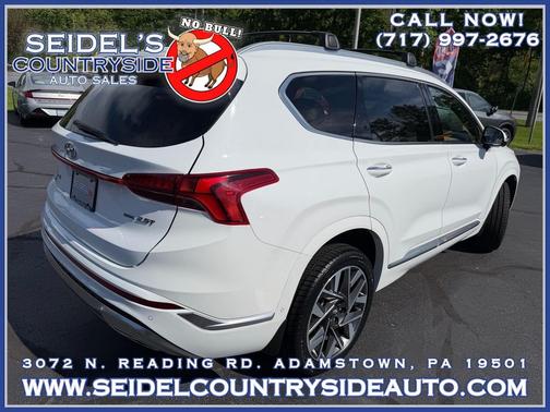 Serenity White Pearl 2023 Hyundai SANTA FE Calligraphy