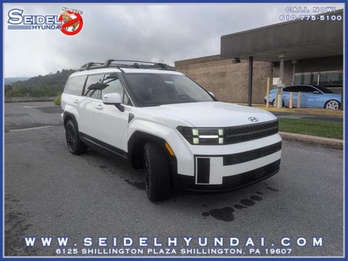 Serenity White 2027 Hyundai SANTA FE HEV Calligraphy