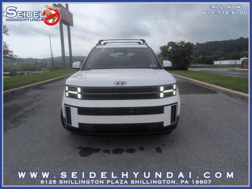 Serenity White 2027 Hyundai SANTA FE HEV Calligraphy