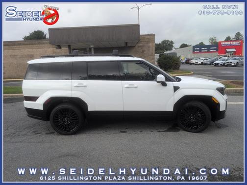 Serenity White 2027 Hyundai SANTA FE HEV Calligraphy