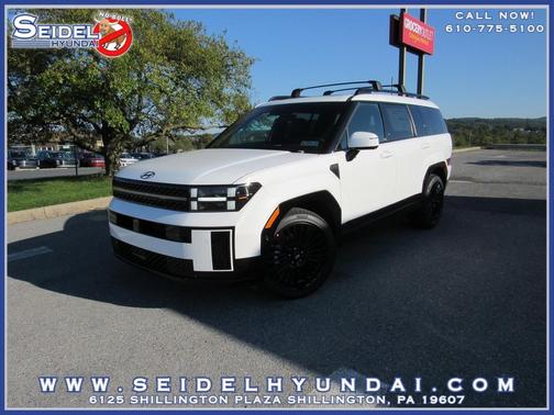 Serenity White 2027 Hyundai SANTA FE HEV Calligraphy