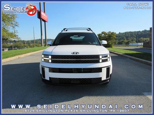 Serenity White 2027 Hyundai SANTA FE HEV Calligraphy