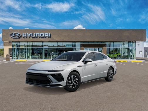 Serenity White 2026 Hyundai SONATA Hybrid SE