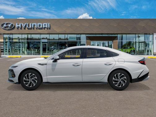 Serenity White 2026 Hyundai SONATA Hybrid SE