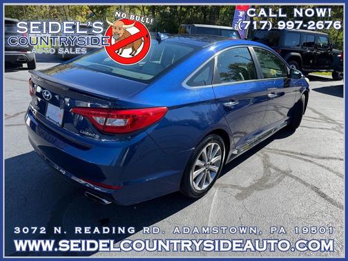 Lakeside Blue 2017 Hyundai SONATA Limited