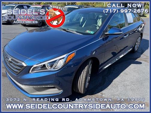 Lakeside Blue 2017 Hyundai SONATA Limited