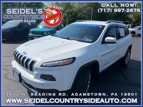 Bright White Clearcoat 2017 Jeep Cherokee Limited