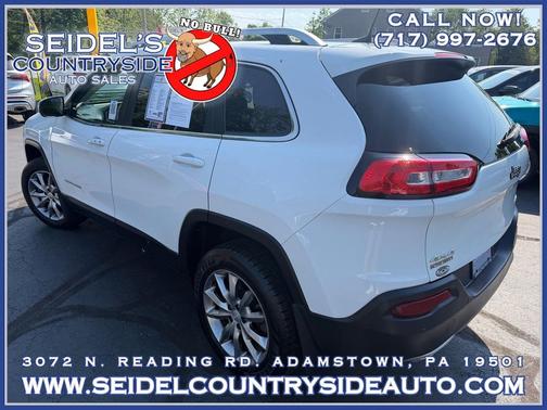 Bright White Clearcoat 2017 Jeep Cherokee Limited