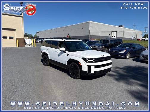 Serenity White 2026 Hyundai SANTA FE HEV Calligraphy