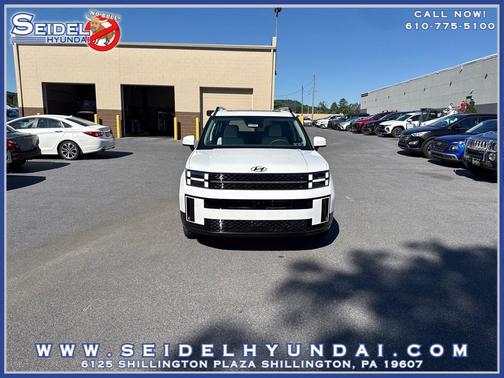 Serenity White 2026 Hyundai SANTA FE HEV Calligraphy