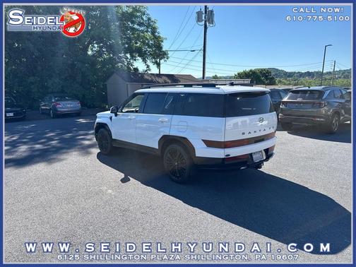 Serenity White 2026 Hyundai SANTA FE HEV Calligraphy