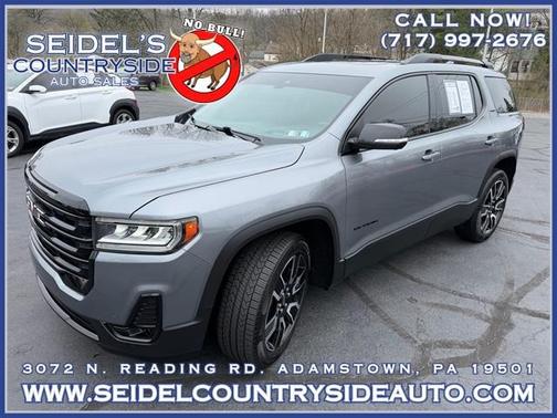 Satin Steel Metallic 2021 GMC Acadia AWD SLT