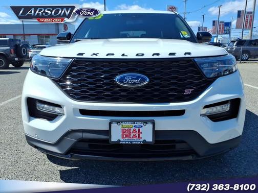 Star White Metallic Tri-Coat 2023 Ford Explorer ST