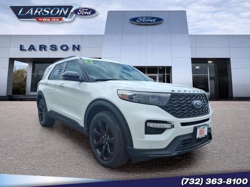 Star White Metallic Tri-Coat 2023 Ford Explorer ST