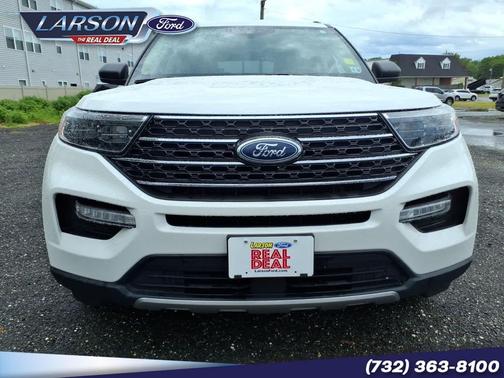 Star White Metallic Tri-Coat 2023 Ford Explorer XLT