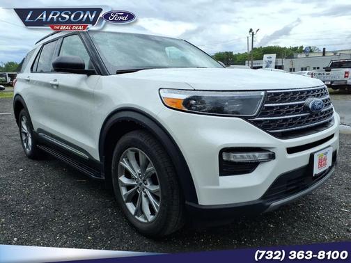 Star White Metallic Tri-Coat 2023 Ford Explorer XLT