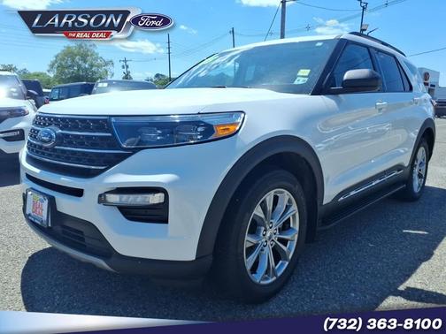 Star White Metallic Tri-Coat 2023 Ford Explorer XLT
