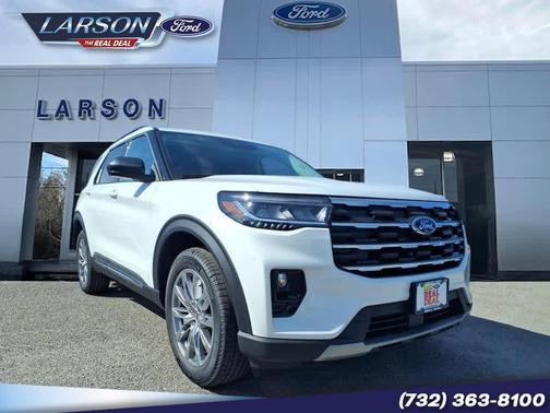Star White Metallic Tri-Coat 2025 Ford Explorer Active SUV