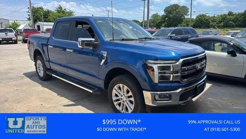 Atlas Blue Metallic 2024 Ford F-150 Lariat