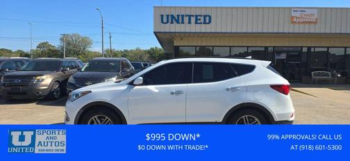 Frost White Pearl 2017 Hyundai Santa Fe Sport 2.4L
