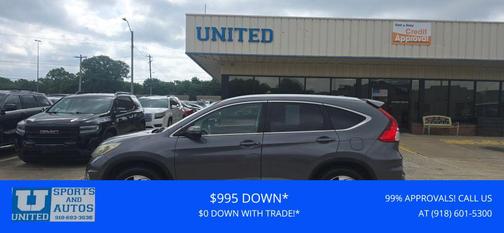 Gray 2015 Honda CR-V Touring