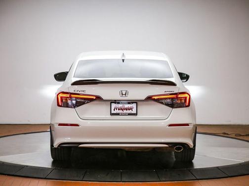 Platinum White Pearl 2025 Honda Civic Sport