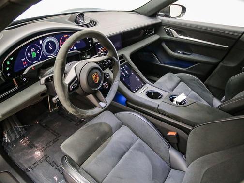 Pale Blue Metallic 2025 Porsche Taycan Turbo GT