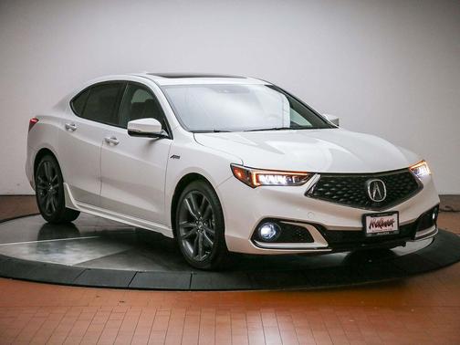 Platinum White Pearl 2019 Acura TLX Technology