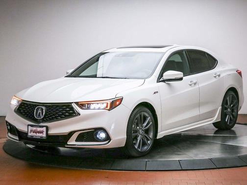 Platinum White Pearl 2019 Acura TLX Technology
