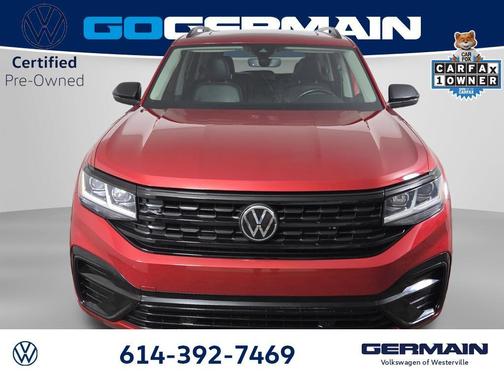 Aurora Red Metallic 2023 Volkswagen Atlas 3.6L SEL