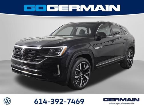 Deep Black Pearl 2025 Volkswagen Atlas Cross Sport 2.0T SEL Premium