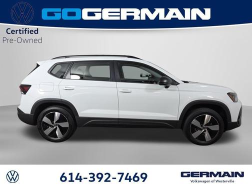 White 2025 Volkswagen Taos 1.5T S