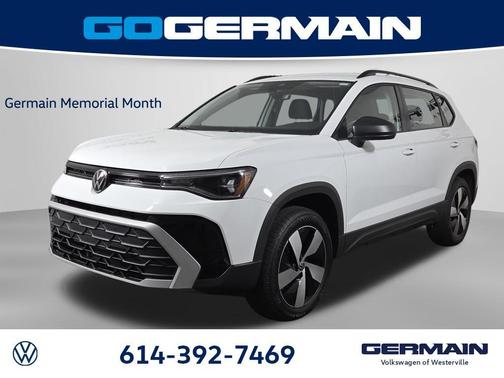White 2025 Volkswagen Taos 1.5T S