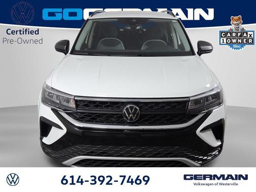 Pure White 2024 Volkswagen Taos 1.5T S
