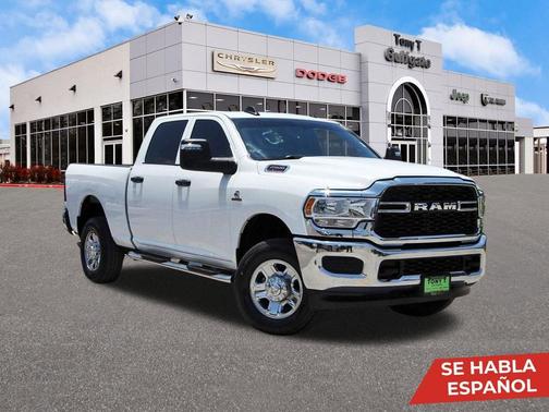 Bright White Clearcoat 2024 RAM 2500 Tradesman Crew Cab 4x4 6'4' Box
