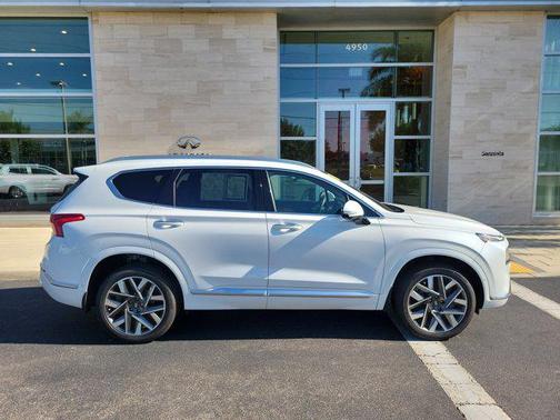 Quartz White 2021 Hyundai SANTA FE Calligraphy