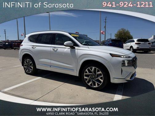 Quartz White 2021 Hyundai SANTA FE Calligraphy
