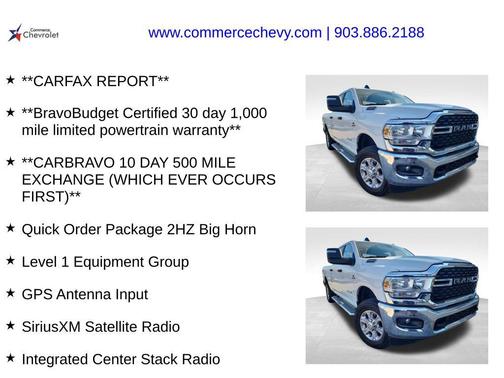 2024 RAM 2500 Big Horn Crew Cab 4x4 6'4' Box