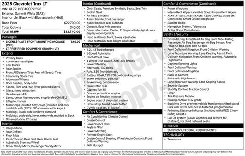 2025 Chevrolet Trax LT