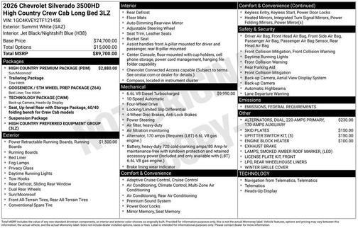 2026 Chevrolet Silverado 3500 High Country