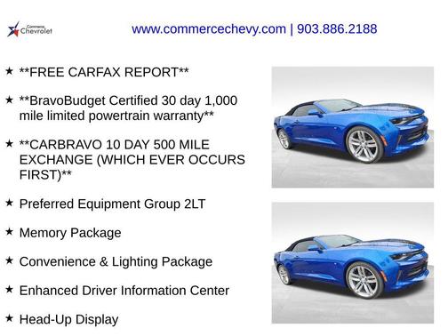 2017 Chevrolet Camaro 2LT