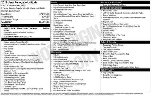 2019 Jeep Renegade Latitude