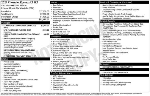 2021 Chevrolet Equinox 1LT