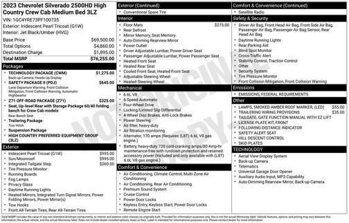 2023 Chevrolet Silverado 2500 High Country