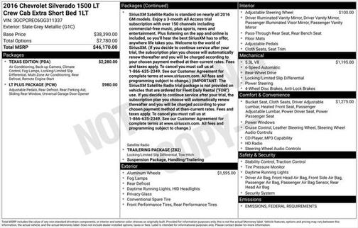 2016 Chevrolet Silverado 1500 1LT