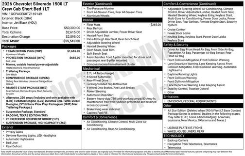 2026 Chevrolet Silverado 1500 LT