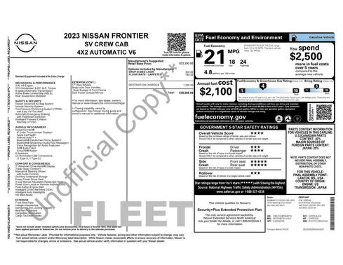 2023 Nissan Frontier SV