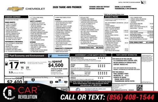 2020 Chevrolet Tahoe Premier