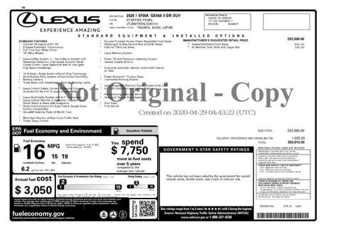 2020 Lexus GX 460 Base